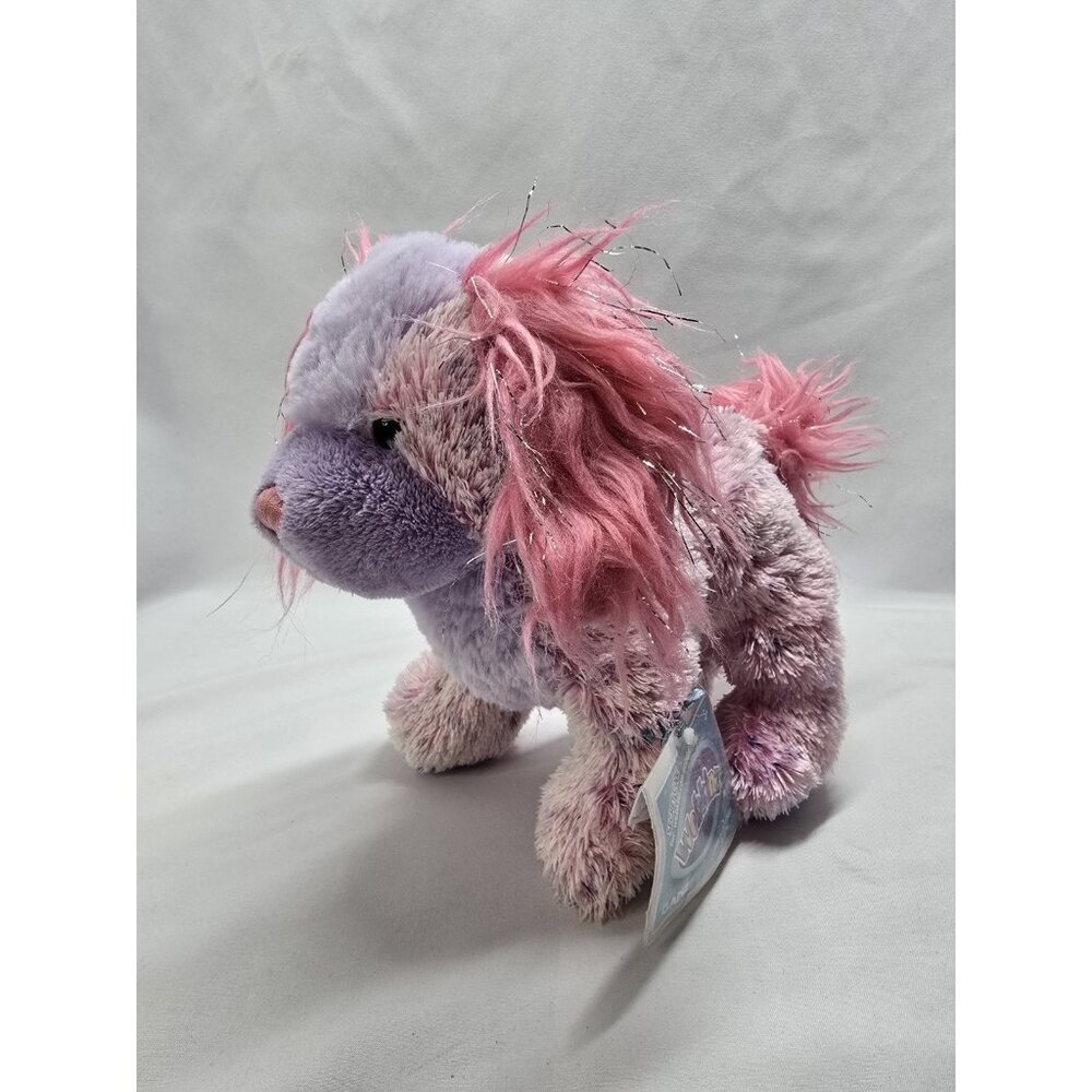 Ganz Webkinz Pink Purple Pizzazzy Puppy Dog HM635 Stuffed Plush NEW TAG UNUSED